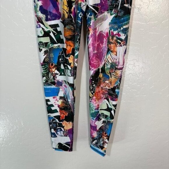 Terez Star Wars Leggings Womens Medium Multicolor Graphic Print Made in USA - Picture 3 of 9